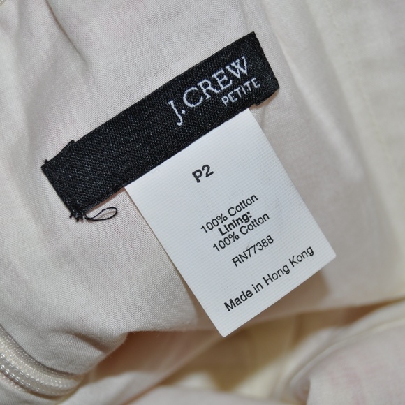 078 New J.CREW Coral Floral Strapless A-Line Dress - Picture 5 of 6